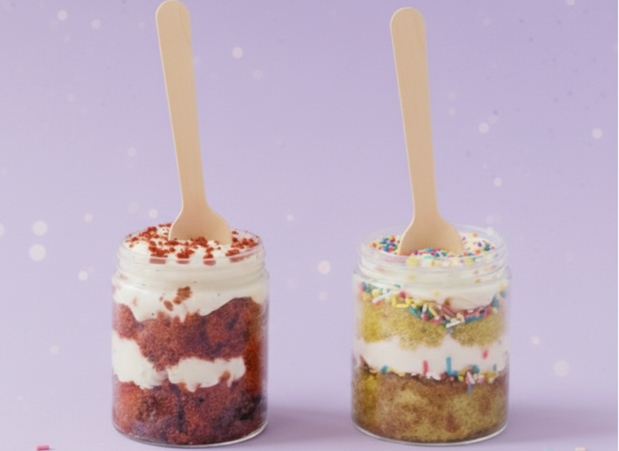 MSU Special: 2pk Cupcakes in a Jar with Lovepop Card