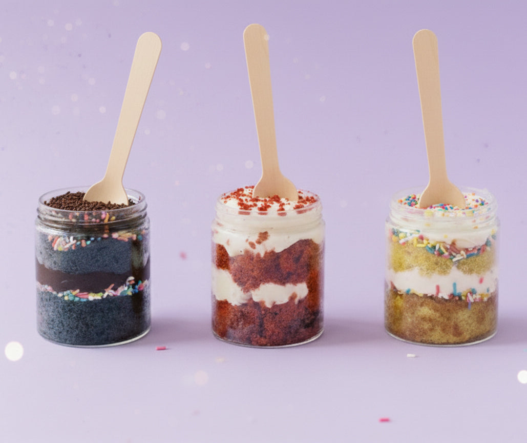 MSU Special: 4pk Cupcakes in a Jar with Lovepop Card